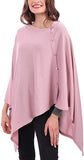 MissShorthair Women's Lightweight Knitted Poncho Cape Shawl Plus Size